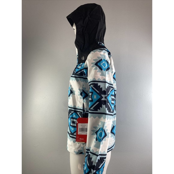 NWT The North Face Girls' Resolve Reflective Jacket, TNF White Tribal Size XXS - Picture 2 of 5